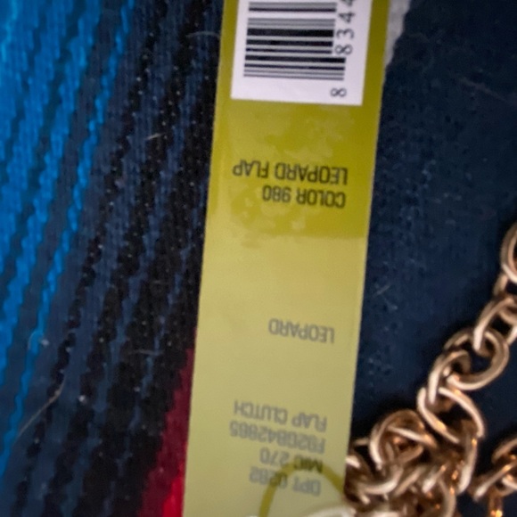 Gianni Bini Leopard Jewel Embellished Flap Clutch - Picture 6 of 6